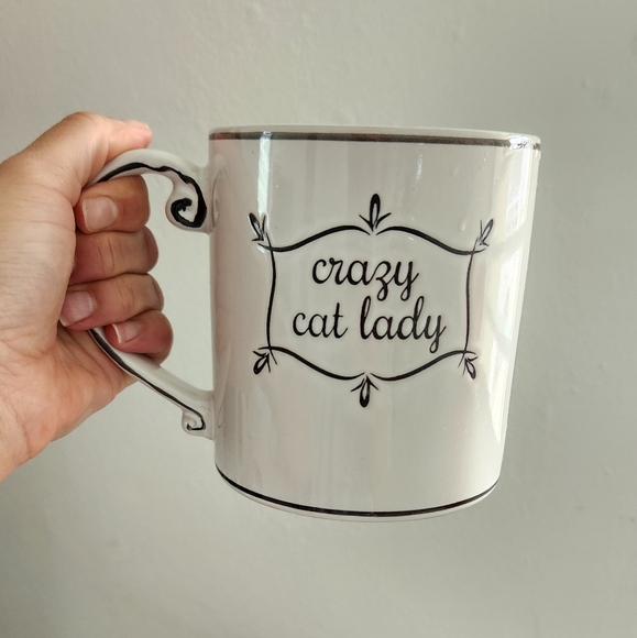 Spectrum Designz Crazy Cat Lady Coffee Tea Mug 21oz. Polka Dots - Picture 5 of 11